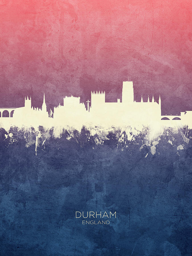 Durham England Skyline Digital Art by Michael Tompsett