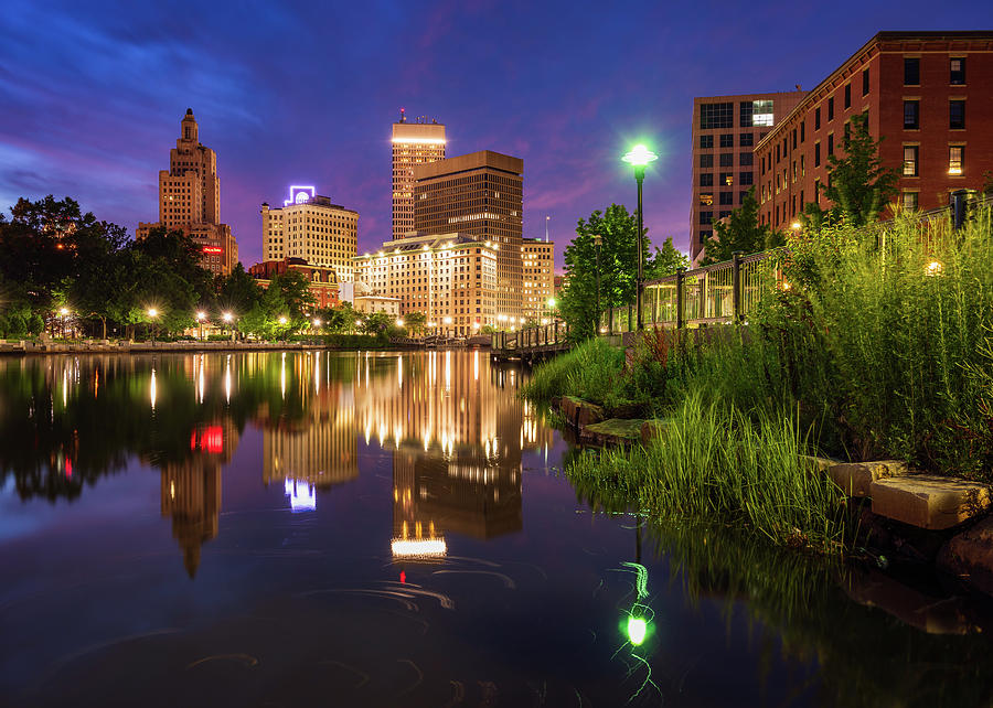 Dusk along the Providence River by Michael Blanchette Dusk along the Providence River by Michael Blanchette