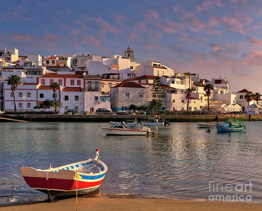 dusk at Ferragudo Photograph by Mikehoward Photography