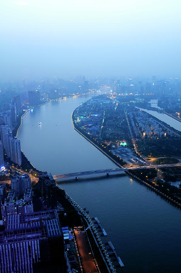 Dusk At Guangzhou Photograph by Fmajor