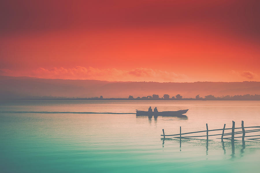 Dusk at Lake Poso by Marji Lang Dusk at Lake Poso by Marji Lang