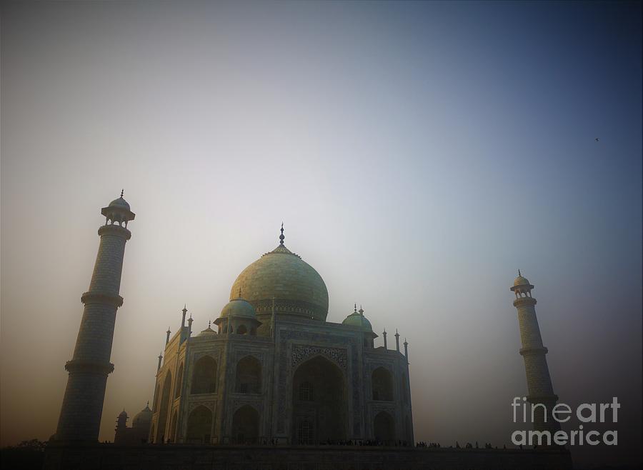 Dusk at Taj Mahal Photograph by Jarek Filipowicz