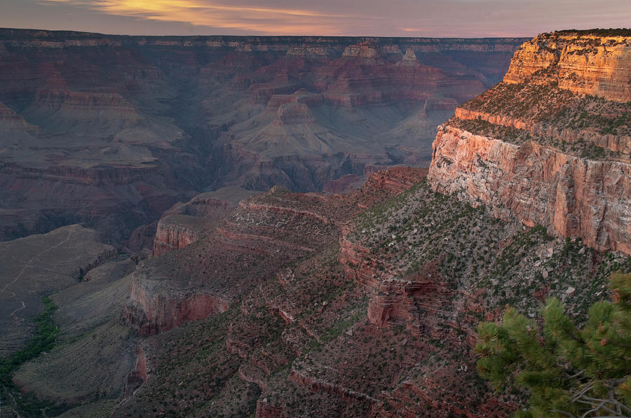 Dusk at the Canyon Photograph by Angelito De Jesus