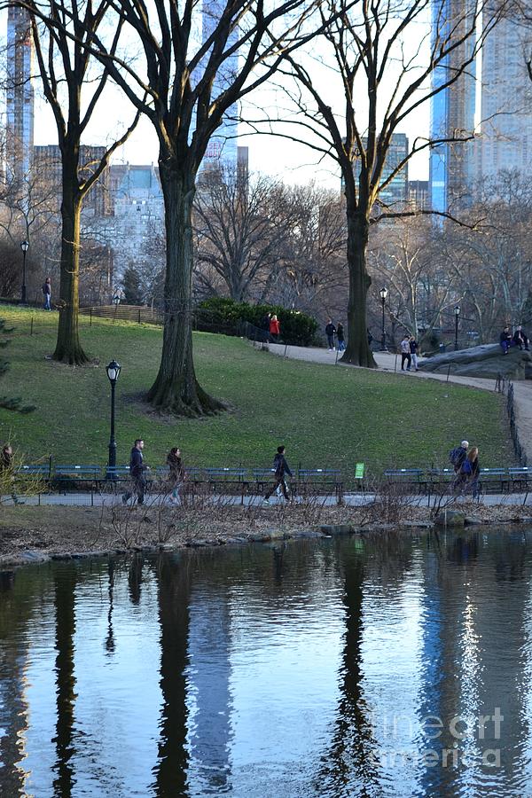 Dusk at the Lake - Central Park in Spring Photograph by Miriam Danar ...