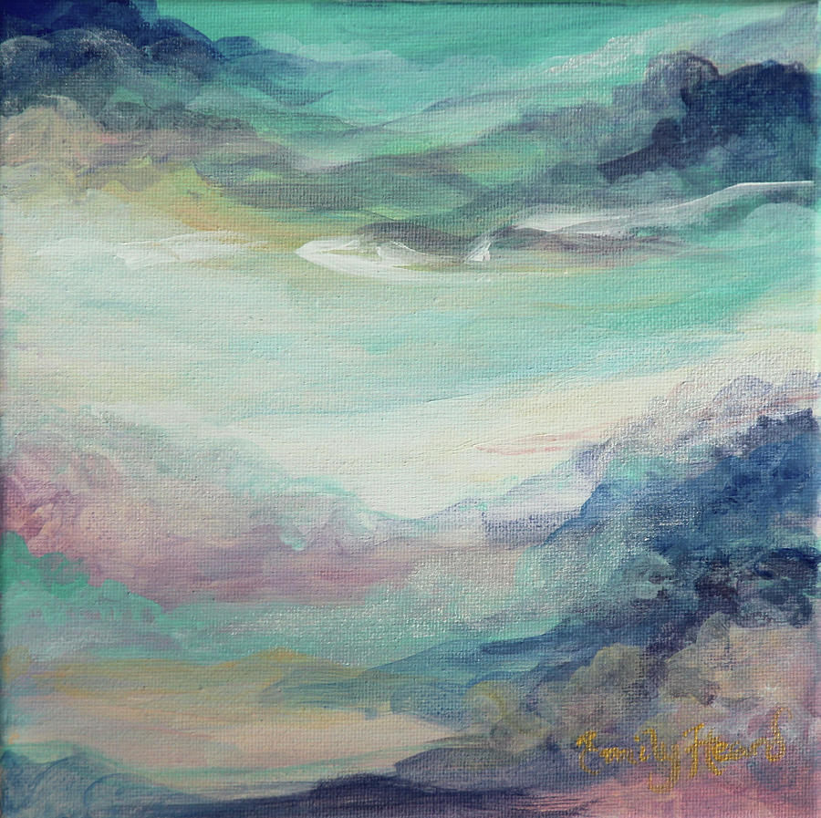 Abstract Painting - Dusk by Emily Louise Heard
