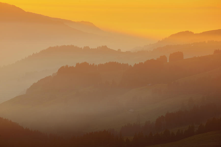 Dusk In The Mountains Photograph by Raimund Linke