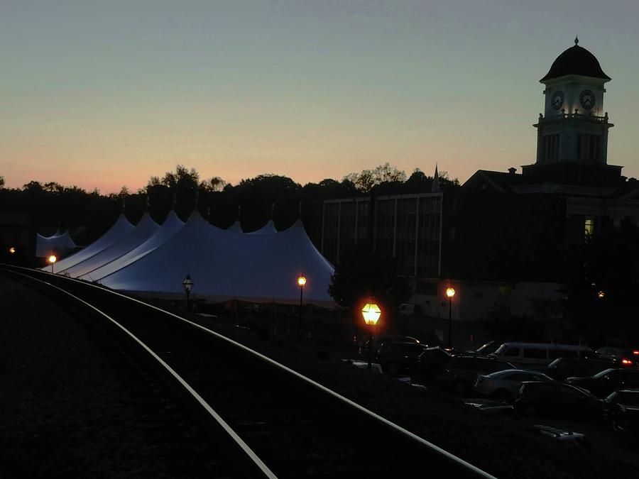 Dusk on Courthouse Tent Photograph by Vincent Green