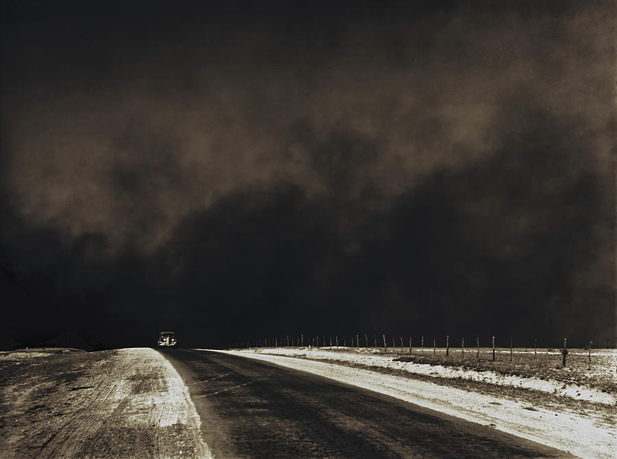 Nature Photograph - Dust Bowl - Texas Panhandle 1936 by Mountain Dreams