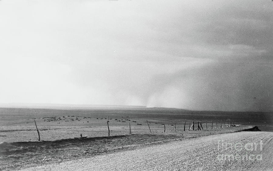 Dust Storm Near Mills, New Mexico, 1935 Photograph by Dorothea Lange