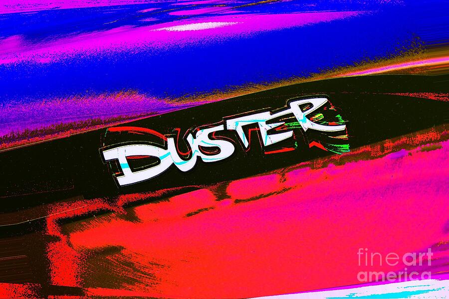 Duster Logo Mod Poster Art Photograph by Jenny Revitz Soper