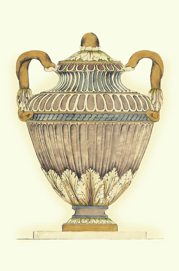 Urns Painting - Dusty Urn Sketch I by Jennifer Goldberger