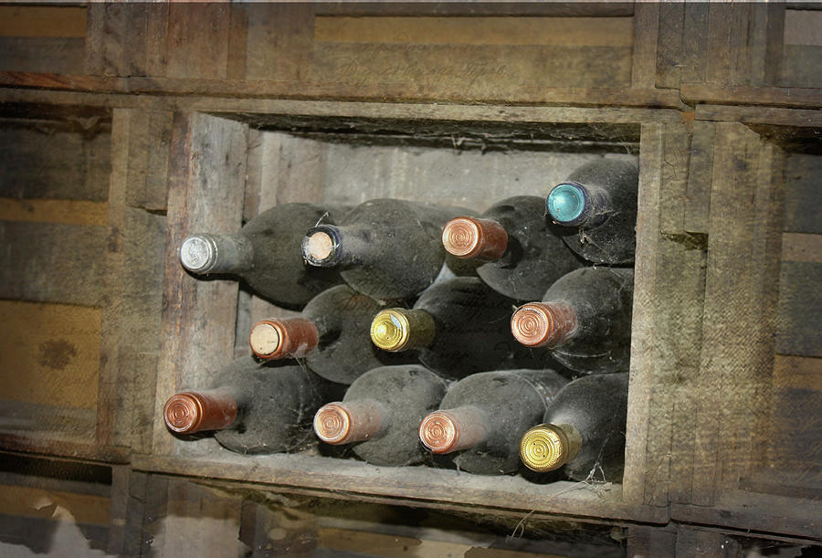 Bottle Photograph - Dusty Wine by Karen Williams