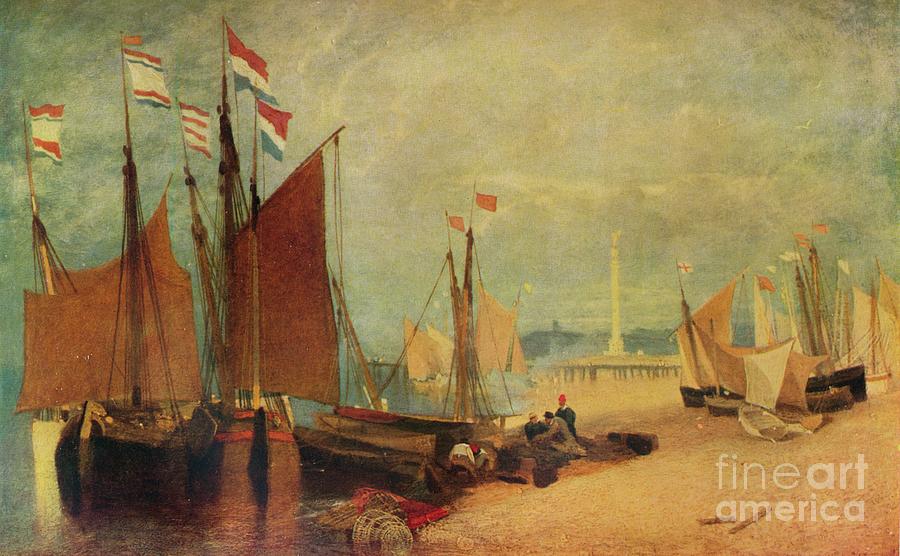 Transportation Drawing - Dutch Boats Off Yarmouth, Prizes by Print Collector