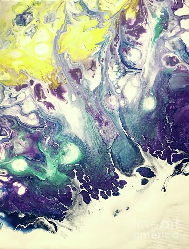 Dutch Pour Easter 2 Painting by Linda Gustafson-Newlin