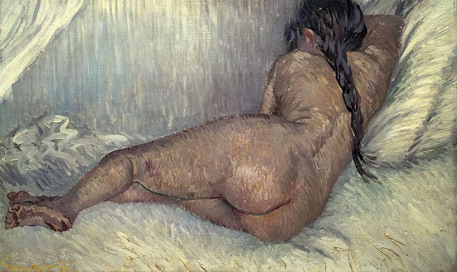 Dutch school. Naked woman. 1887. Oil on canvas -38 x 61 cm-. Paris, private collection. Painting by Vincent van Gogh -1853-1890-