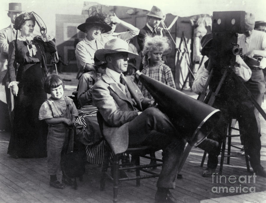 D.w. Griffith Directing A Movie Photograph by Bettmann