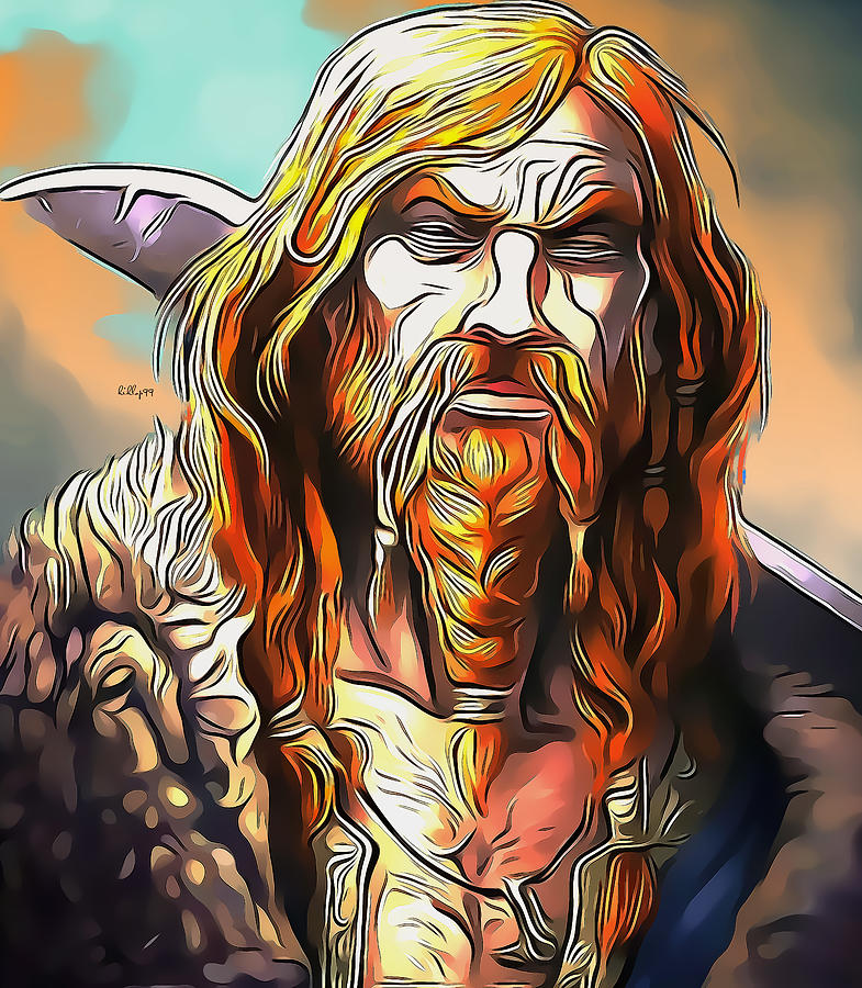 Dwarf  from Hobbit Digital Art by Nenad Vasic