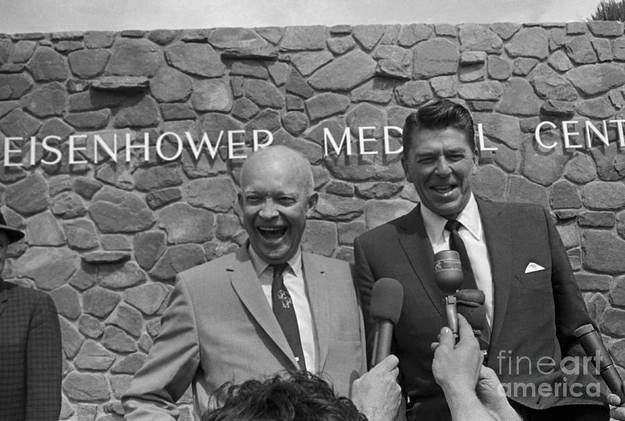 Dwight D. Eisenhower And Ronald Reagan Photograph by Bettmann