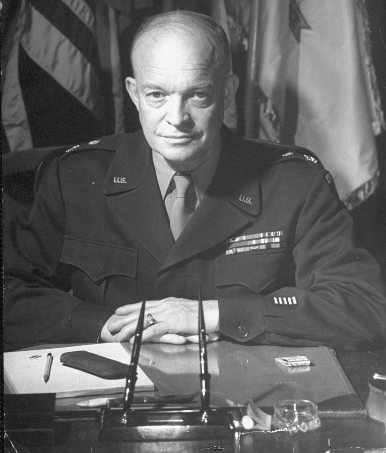 Dwight D. Eisenhower Photograph by David E. Scherman