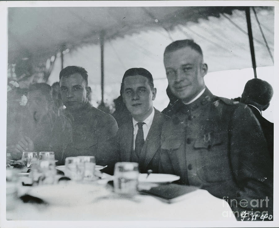 Dwight D. Eisenhower Dining With Harvey Photograph by Bettmann