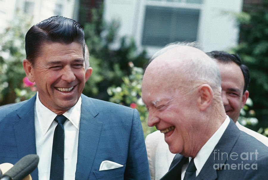Dwight Eisenhower And Ronald Reagan Photograph by Bettmann
