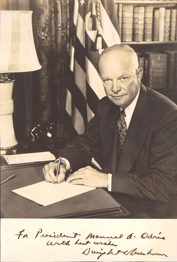 Dwight Eisenhower autographed photo Photograph by Redemption Road ...