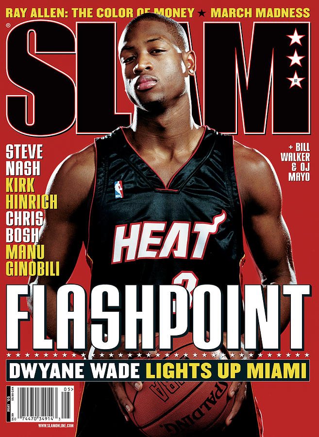 Dwyane Wade: Flashpoint SLAM Cover Photograph by Clay Patrick McBride