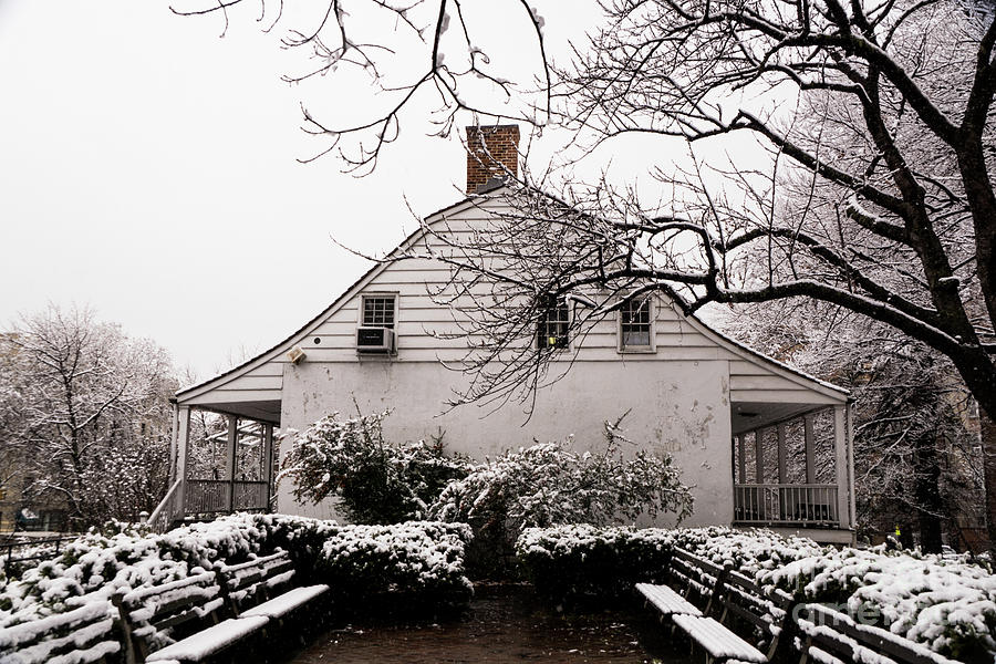 Dyckman Farmhouse in Winter Photograph by Cole Thompson