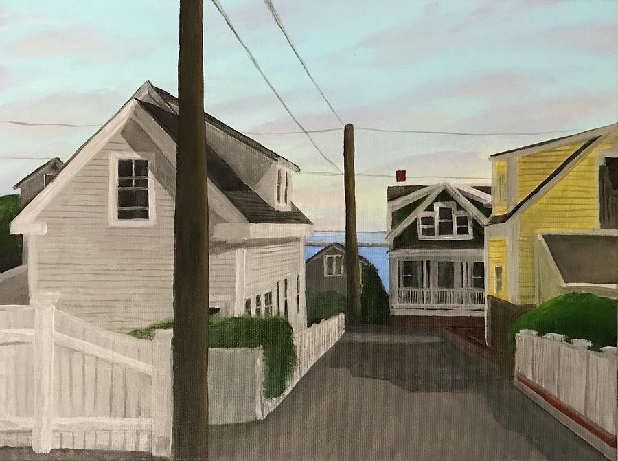 Provincetown Painting - Dyer Street by Derek Macara Provincetown Painting - Dyer Street by Derek Macara