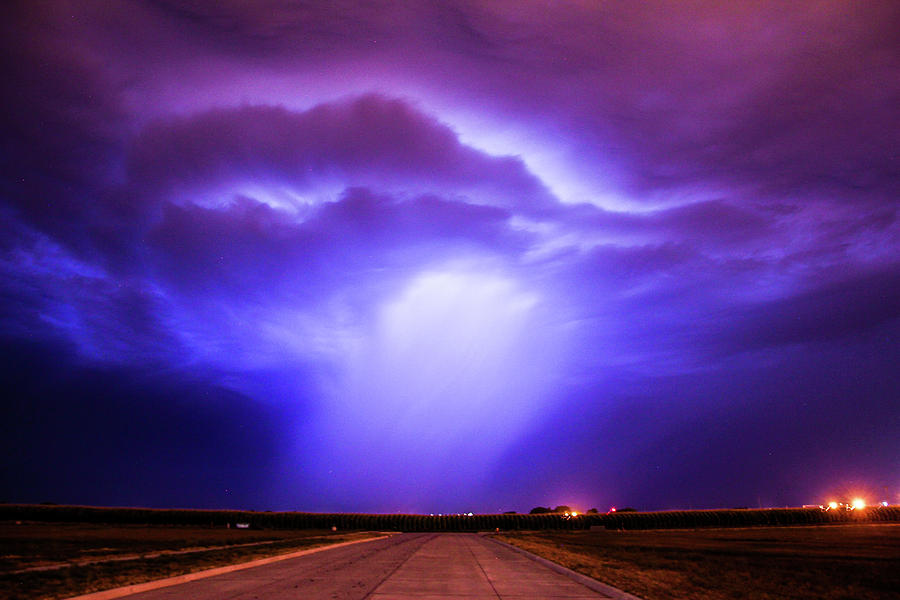 Dying Late Night Supercell 002 Photograph by NebraskaSC
