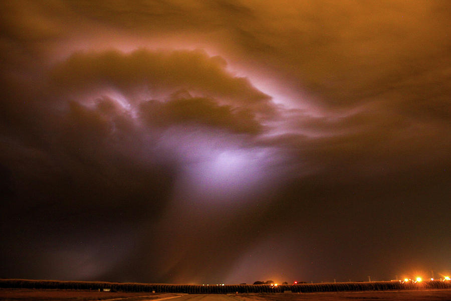 Dying Late Night Supercell 004 Photograph by NebraskaSC