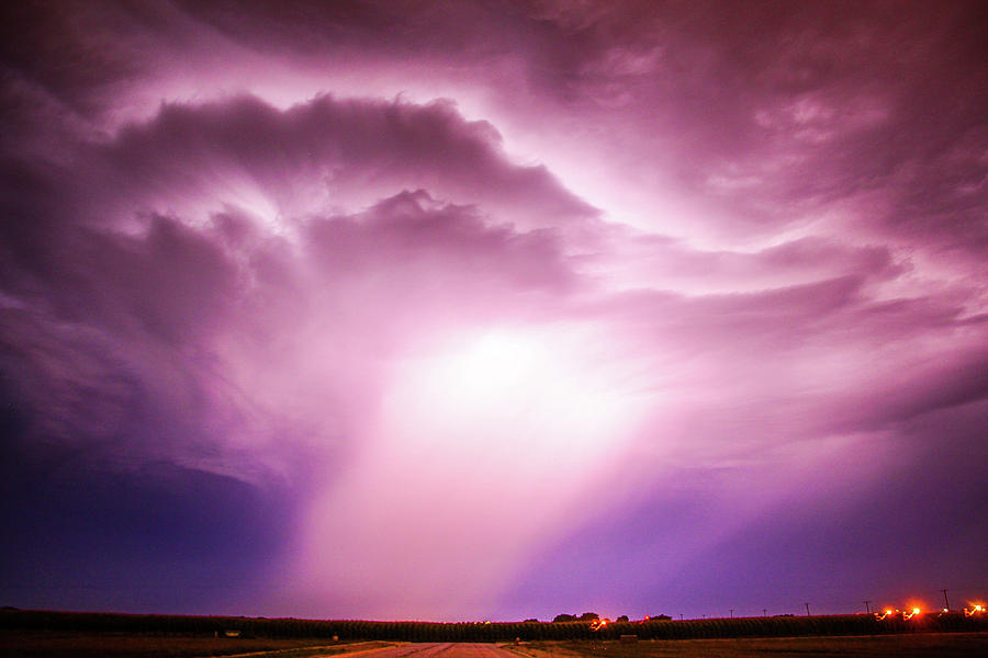 Dying Late Night Supercell 005 Photograph by NebraskaSC
