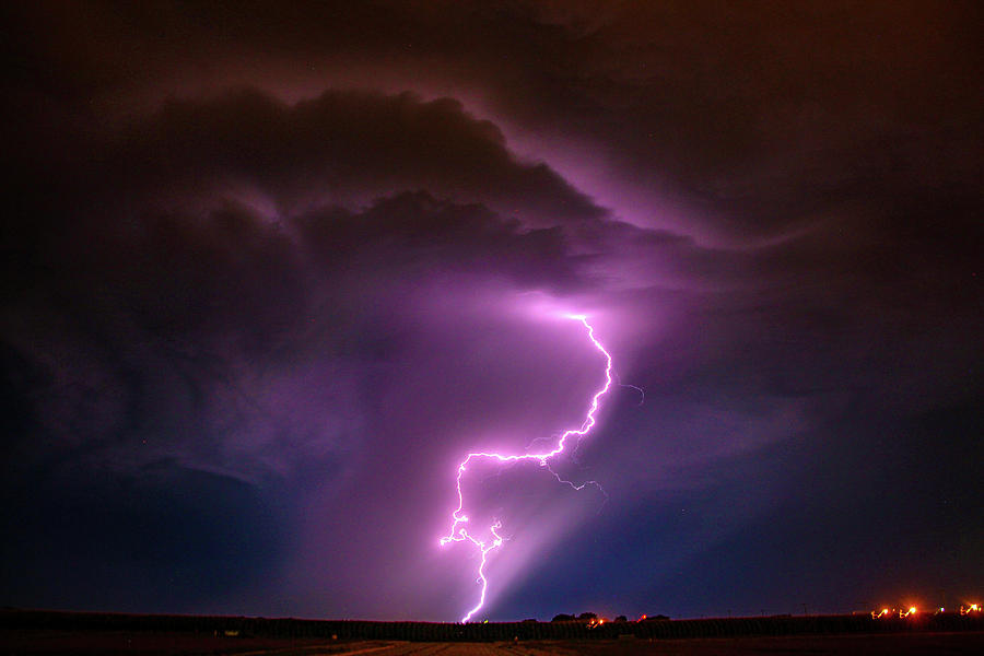 Dying Late Night Supercell 006 Photograph by NebraskaSC