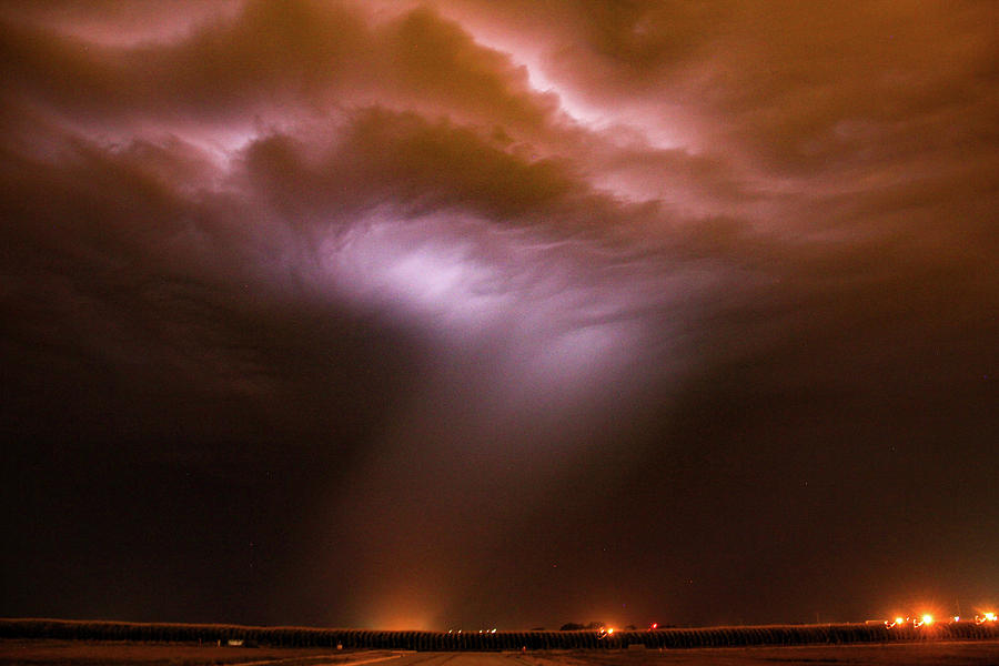 Dying Late Night Supercell 009 Photograph by NebraskaSC