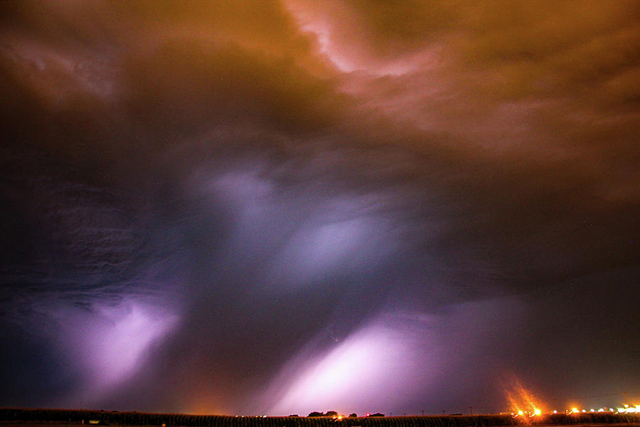 Dying Late Night Supercell 010 Photograph by NebraskaSC