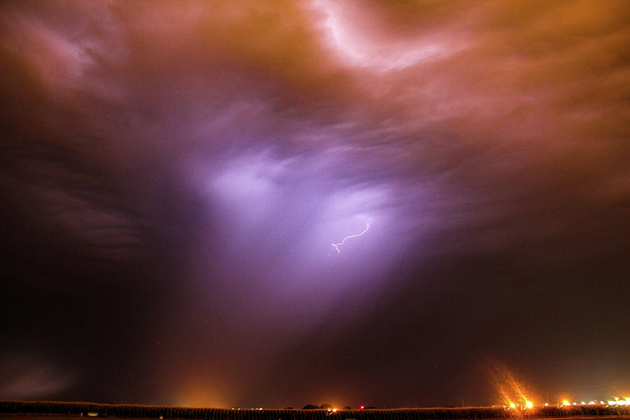 Dying Late Night Supercell 013 Photograph by NebraskaSC