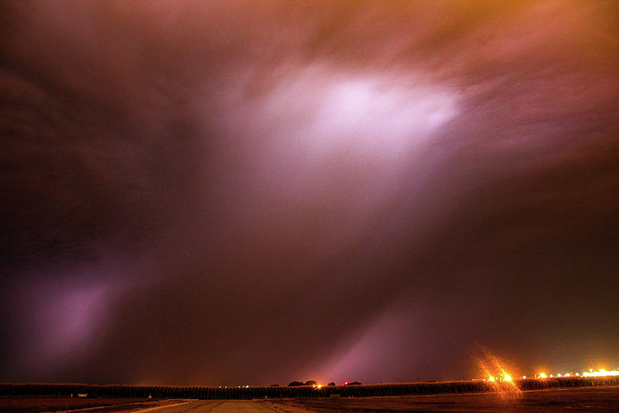 Dying Late Night Supercell 018 Photograph by NebraskaSC