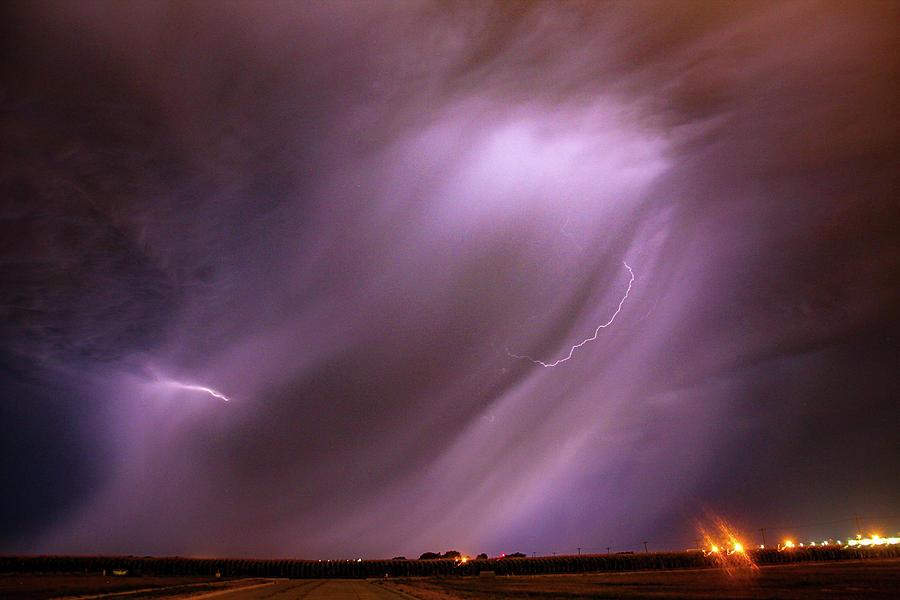 Dying Late Night Supercell 019 Photograph by NebraskaSC