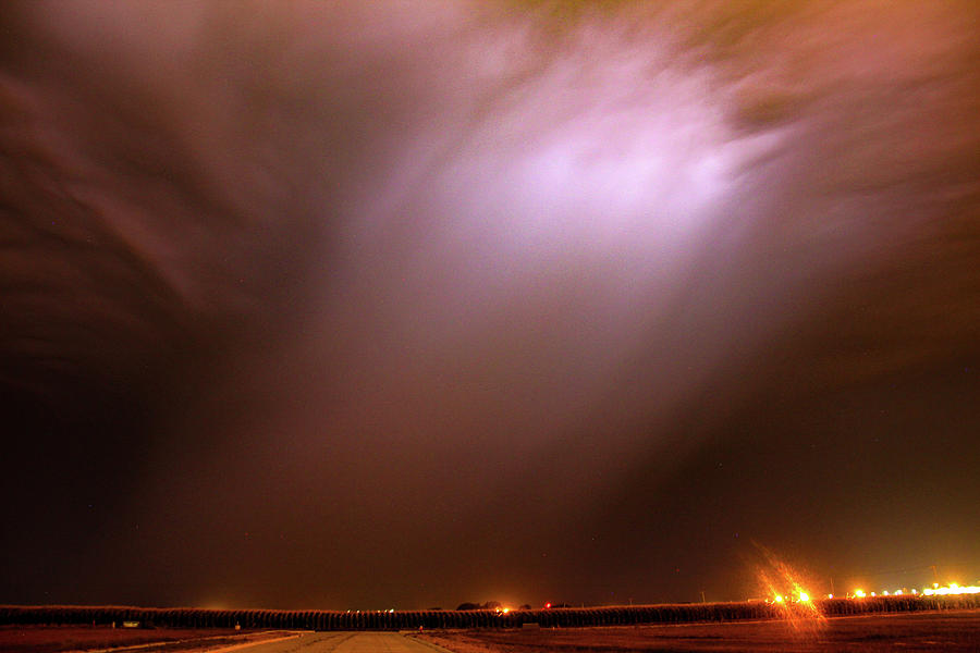 Dying Late Night Supercell 020 Photograph by NebraskaSC