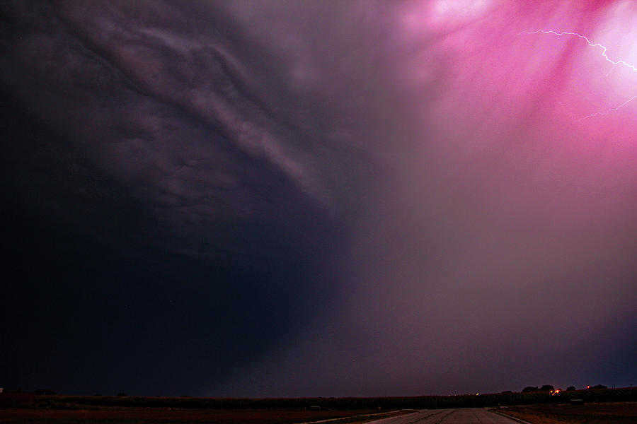 Dying Late Night Supercell 025 Photograph by NebraskaSC