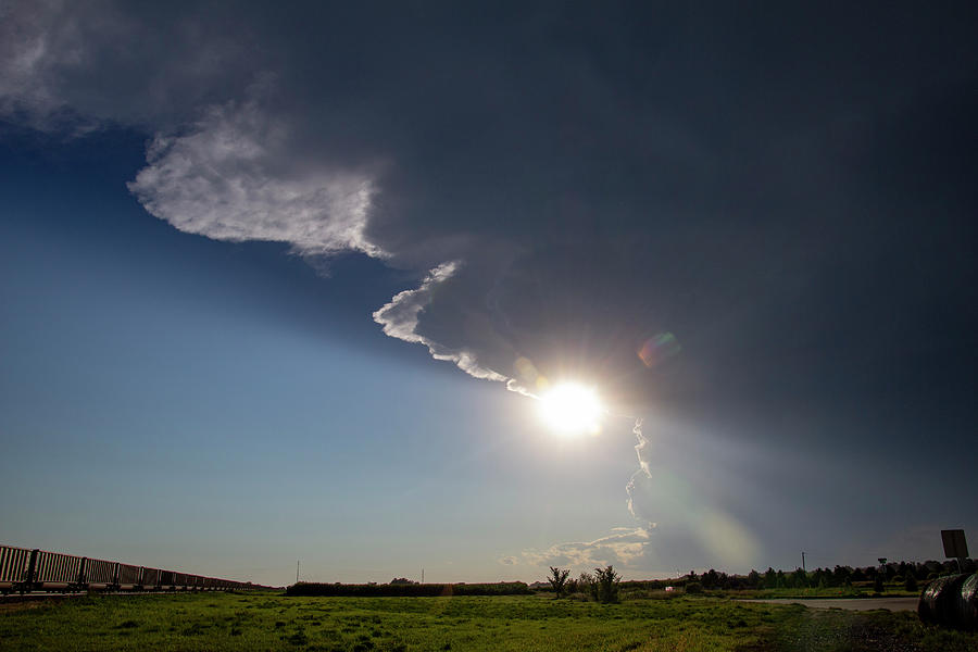 Dying Nebraska Thunderstorms at Sunset 002 Photograph by NebraskaSC