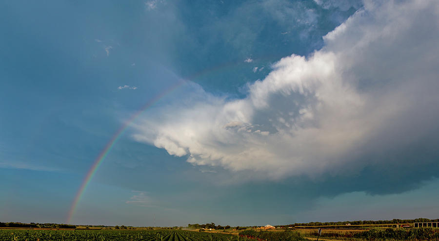 Dying Nebraska Thunderstorms at Sunset 012 Photograph by NebraskaSC