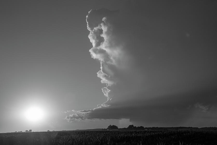 Dying Nebraska Thunderstorms at Sunset 054 Photograph by NebraskaSC
