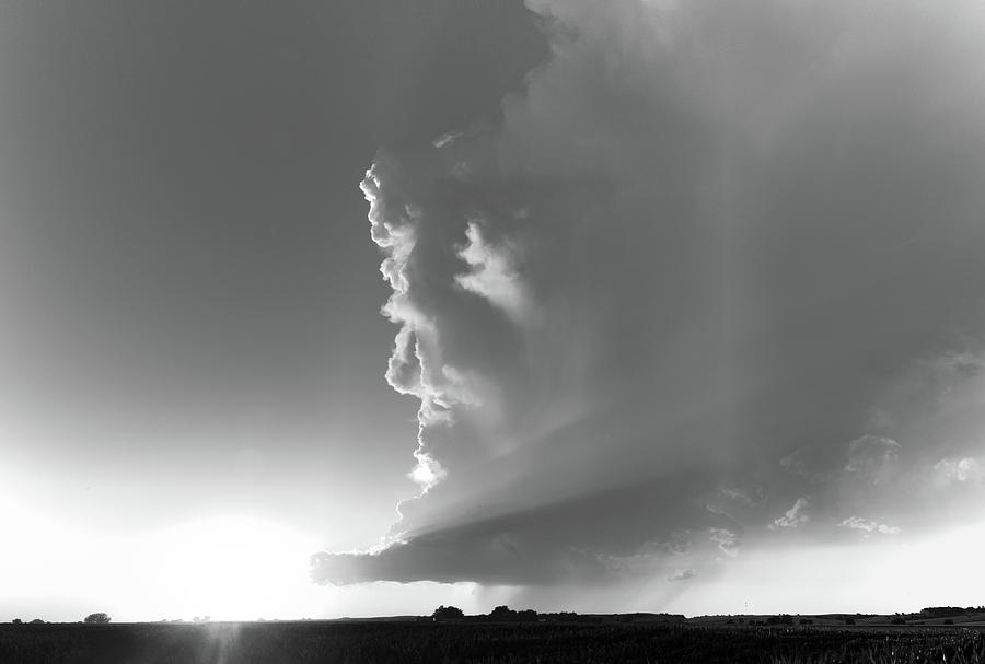 Dying Nebraska Thunderstorms at Sunset 058 Photograph by NebraskaSC