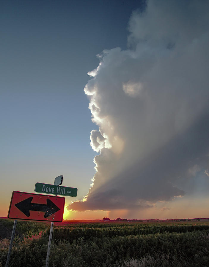 Dying Nebraska Thunderstorms at Sunset 070 Photograph by NebraskaSC