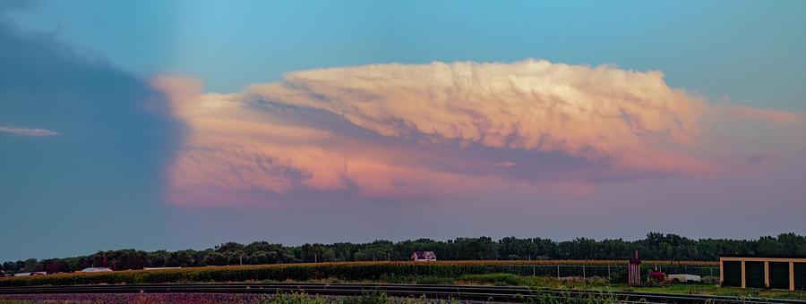 Dying Nebraska Thunderstorms at Sunset 078 Photograph by NebraskaSC