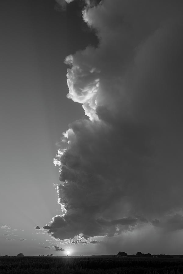 Dying Nebraska Thunderstorms at Sunset 089 Photograph by NebraskaSC