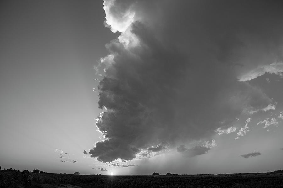 Dying Nebraska Thunderstorms at Sunset 092 Photograph by NebraskaSC