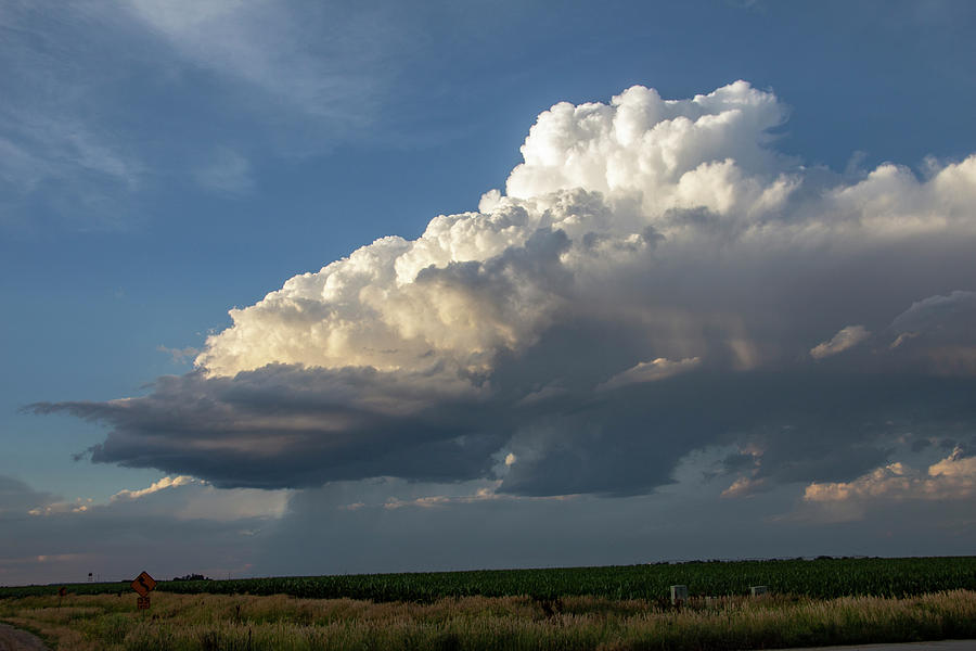 Dying Thunderstorms at Sunset 006 Photograph by NebraskaSC