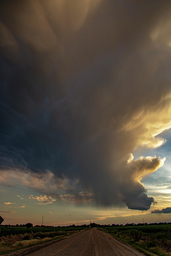 Dying Thunderstorms at Sunset 011 Photograph by NebraskaSC